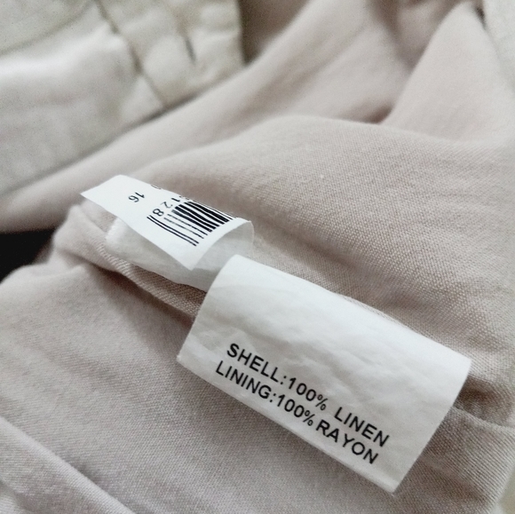 Dissh Norah Linen Wide Leg Pant In Natural - Picture 8 of 16